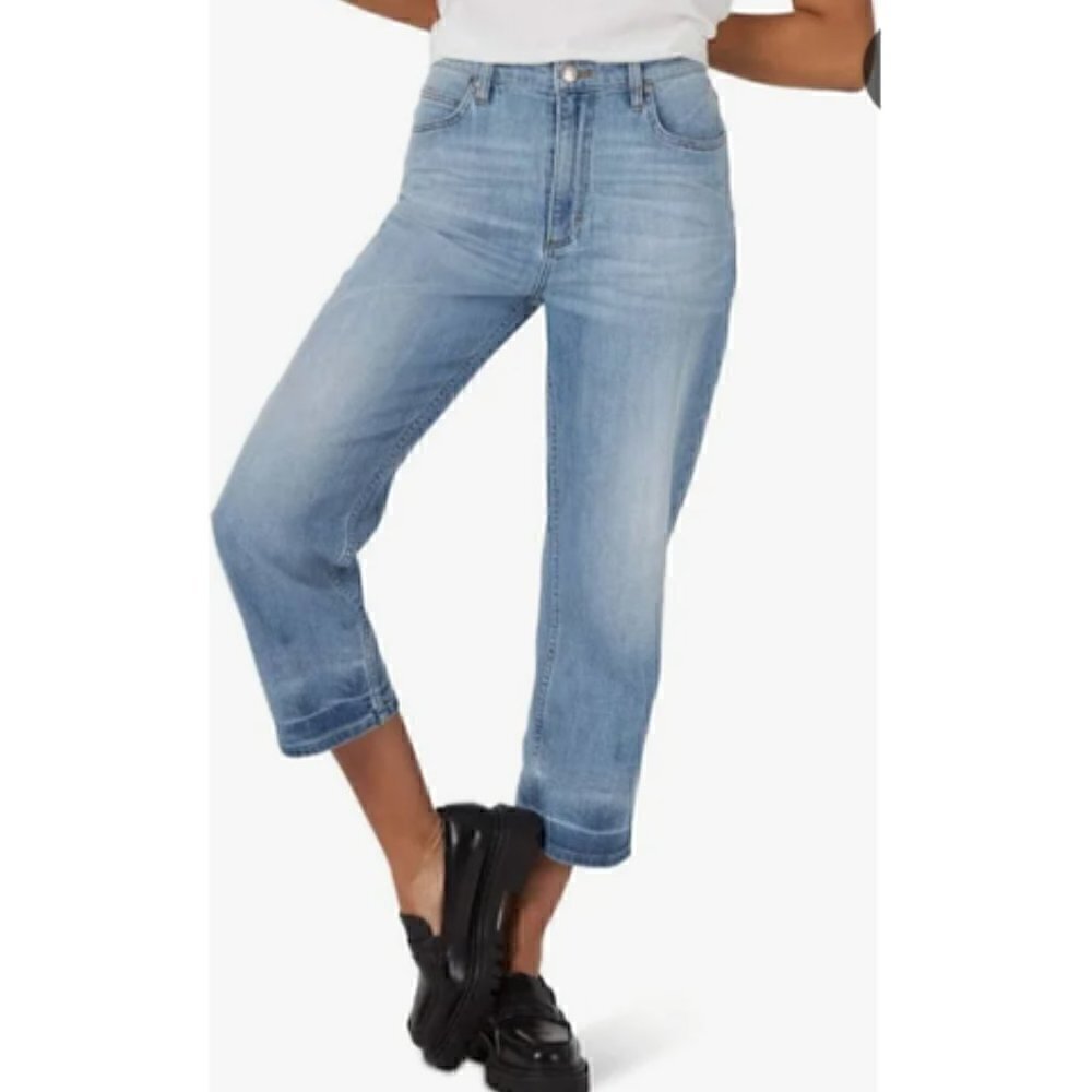 Lee Jeans Women's Size 31 High Rise Straight Ankle Denim NEW